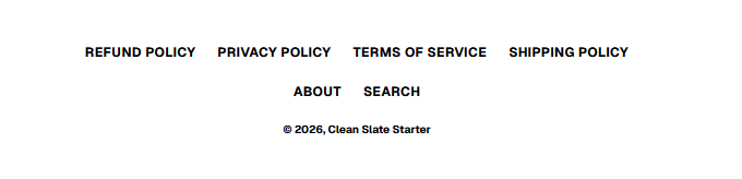 Clean Slate Starter